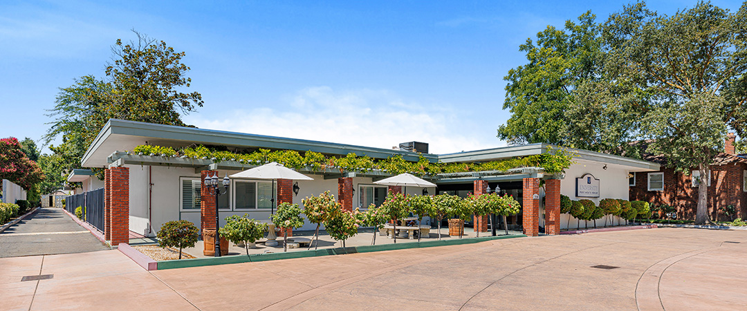 The exterior view of University Post Acute