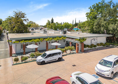 The parking lot surrounding University Post Acute