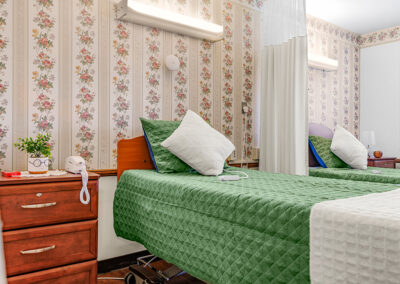 A semi-private room at University Post Acute