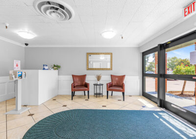 The front lobby at University Post Acute